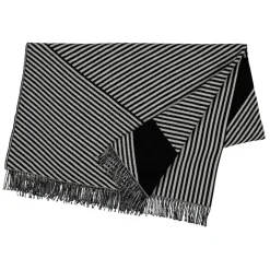NJRD Manta de algodón Stripes, Negro Hot