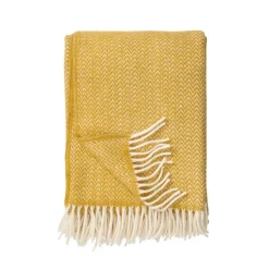 Klippan Yllefabrik Mantas De Lana<Manta de lana Chevron, Amarillo