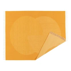 NJRD Manta de lana Circles 130x185 cm, Amarillo