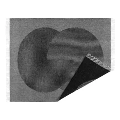NJRD Mantas De Lana<Manta de lana Circles 130x185 cm, Negro