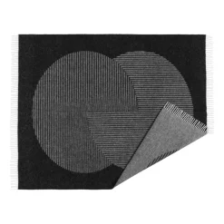 NJRD Mantas De Lana<Manta de lana Circles 130x185 cm, Negro