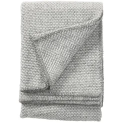 Klippan Yllefabrik Mantas De Lana<Manta de lana Domino, claro Gris