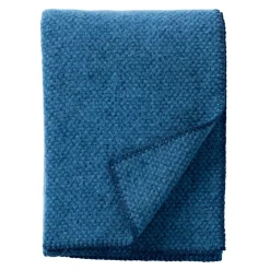 Klippan Yllefabrik Mantas De Lana<Manta de lana Domino, sea blue Azul