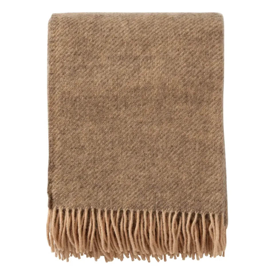 Klippan Yllefabrik Mantas De Lana<Manta de lana Gotland 130x200 cm, Beige