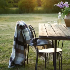 Klippan Yllefabrik Manta de lana Gotland 130x200 cm, Multi grey Gris Sale