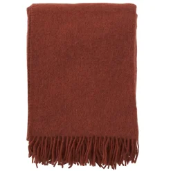 Klippan Yllefabrik Manta de lana Gotland 130x200 cm, Rust Rojo Best
