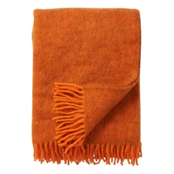 Klippan Yllefabrik Manta de lana Gotland 130x200 cm, Naranja Online