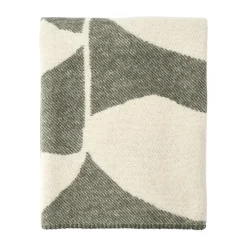 Scandi Living Mantas De Lana<Manta de lana Leaf 130x180 cm, Caqui Verde