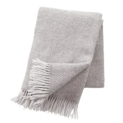 Klippan Yllefabrik Manta de lana Pulse, Sand (begie) Beige