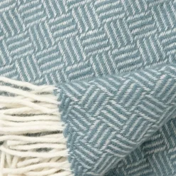 Klippan Yllefabrik Manta de lana Samba, lead grey Gris