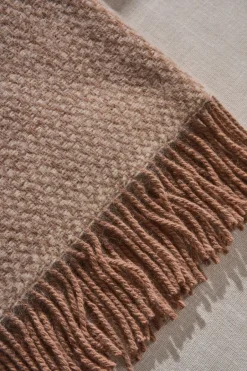 Scandi Living Manta de lana Sandstone 130x180 cm, Mocca Beige Discount