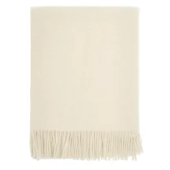 Scandi Living Mantas De Lana<Manta de lana Sandstone 130x180 cm, Creme Blanco