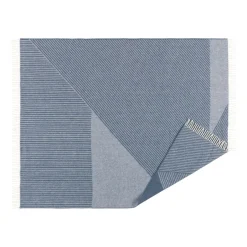 NJRD Manta de lana Stripes 130x185 cm, Azul Best