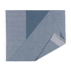 NJRD Manta de lana Stripes 130x185 cm, Azul Best