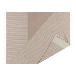 NJRD Manta de lana Stripes 130x185 cm, Beige Best