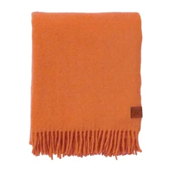 Klippan Yllefabrik Manta de lana True 130x200 cm, Orange Naranja Clearance