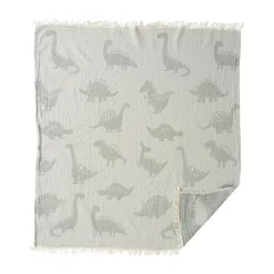 Klippan Yllefabrik Mantas Infantiles|Mantas Infantiles<Manta Dino 75x90 cm, Beige