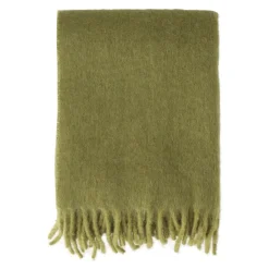 Scandi Living Manta Dune de mohair 130x170 cm, Olive Verde Sale