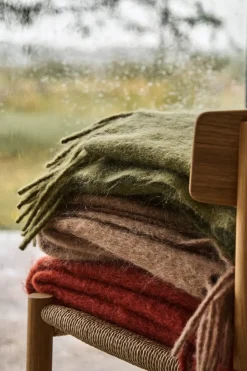 Scandi Living Manta Dune de mohair 130x170 cm, Wheat Beige