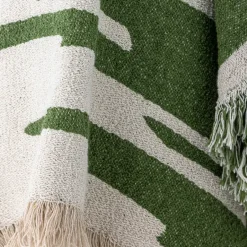 Bloomingville Mantas De Algodón<Manta Haxby 130x160 cm, Green Verde
