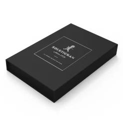 Solstickan Design Manta ignífuga Solstickan 16x2,7x25 cm, Negro mate NegroPlateado Clearance