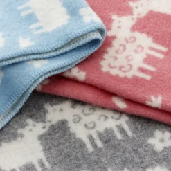 Klippan Yllefabrik Mantas Infantiles|Mantas Infantiles<Manta infantil Bää, Gris