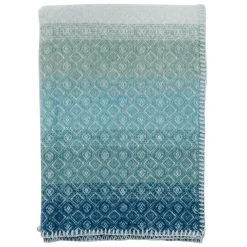 Klippan Yllefabrik Manta infantil Havanna 90x130 cm, Aqua multi Azul Outlet