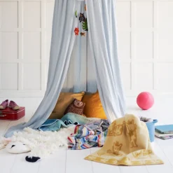 Klippan Yllefabrik Manta infantil Havanna 90x130 cm, Aqua multi Azul Outlet