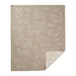 Klippan Yllefabrik Mantas Infantiles|Mantas Infantiles<Manta infantil In the woods 70x90 cm, Beige