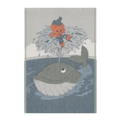 Ekelund Linneväveri Mantas Infantiles|Mantas Infantiles<Manta infantil Skattsökarfärden 72x105 cm, Azul
