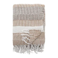 Bloomingville Mantas De Algodón<Manta Isnel 130x160 cm, Nature Beige