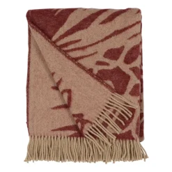 Almedahls Manta Kotteri 130x170 cm, Burdeos-beige RojoBeige New
