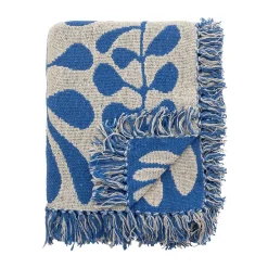Bloomingville Mantas De Algodón<Manta Nevine 130x160 cm, Azul