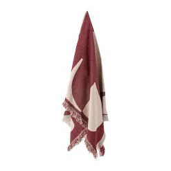 Bloomingville Manta Olica 130x160 cm, Rojo Hot