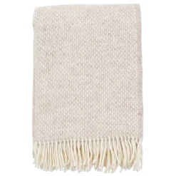 Klippan Yllefabrik Manta Preppy, melange Beige Best