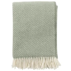 Klippan Yllefabrik Manta Preppy, Dusty green Verde Outlet