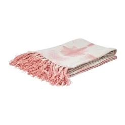 RICE Manta 125x150 cm, Teñido, suave Rosa Sale