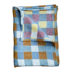 Fine Little Day Mantas Infantiles|Mantas Infantiles<Manta Rutan 100x145 cm, Oat AzulBeige