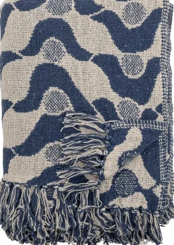 Bloomingville Manta Santena 130x160 cm, Azul Online