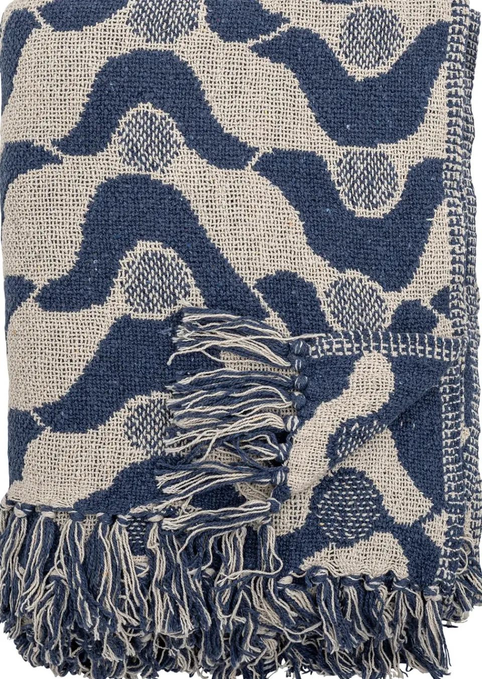 Bloomingville Manta Santena 130x160 cm, Azul Online