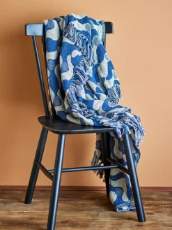 Bloomingville Manta Santena 130x160 cm, Azul Online