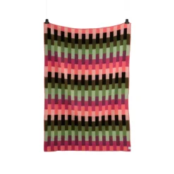 Røros Tweed Manta Åsmund bold 135x200 cm, Pink-green VerdeRosa Online