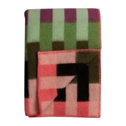 Røros Tweed Manta Åsmund bold 135x200 cm, Pink-green VerdeRosa Online
