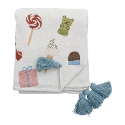 Bloomingville Mantas Infantiles|Mantas Infantiles<Manta Sweets 130x160 cm, Nature BlancoMulti