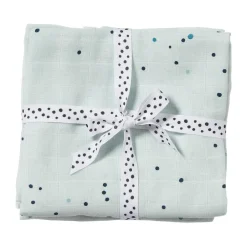 Done by deer Mantas para bebé Dreamy Dots 120x120 cm, 2-packs, Blue Azul Discount