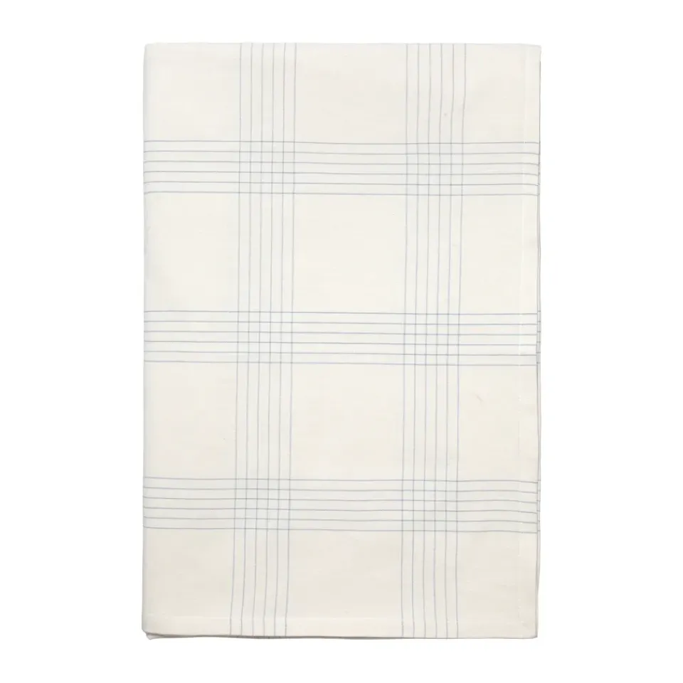 Broste Copenhagen Mantel Alice, 160x300 cm, Dusty blue-Natural AzulBeige Sale