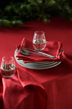 Scandi Living Manteles De Navidad|Manteles<Mantel Clean 145 x 250 cm, Red Rojo