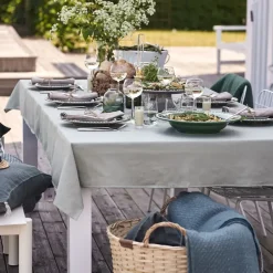 Scandi Living Manteles|Manteles<Mantel de lino Clean 145x350 cm, Dusty Green Verde