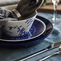 Scandi Living Manteles|Manteles<Mantel de lino Clean 145x350 cm, Smokey Blue Azul