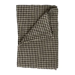 Olsson & Jensen Mantel de lino Vipa 150x300 cm, Arena negra NegroBeige Best